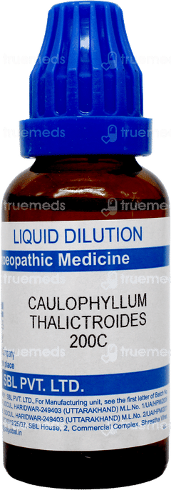 Sbl Caulophyllum Thalictroides 200c Dilution 30ml