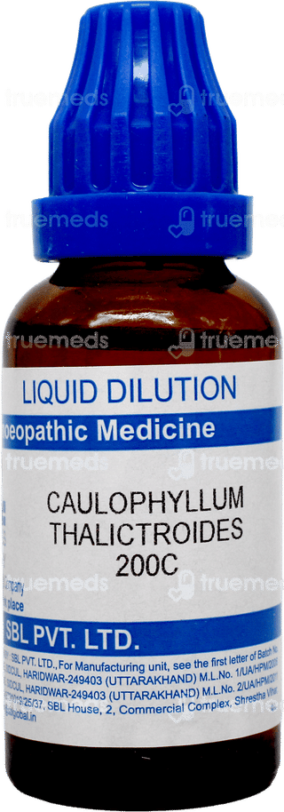 Sbl Caulophyllum Thalictroides 200c Dilution 30ml