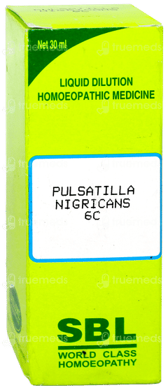 Sbl Pulsatilla Nigricans 6C Dilution 30Ml Sbl Pulsatilla Nigricans 6C Dilution 30Ml