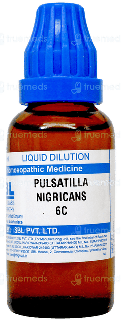 Sbl Pulsatilla Nigricans 6C Dilution 30Ml Sbl Pulsatilla Nigricans 6C Dilution 30Ml