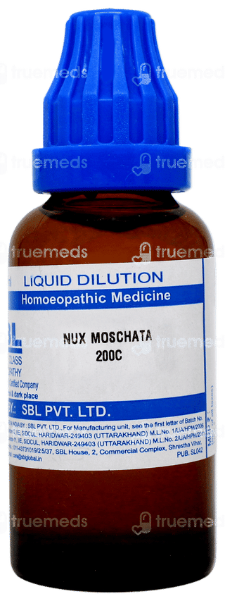 Sbl Nux Moschata 200c Dilution 30ml