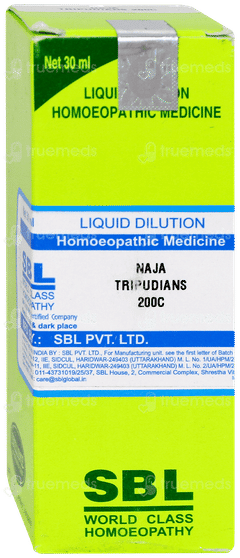 Sbl Naja Tripudians 200c Dilution 30ml