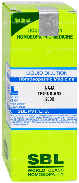 Sbl Naja Tripudians 200c Dilution 30ml