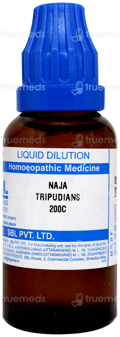 Sbl Naja Tripudians 200c Dilution 30ml