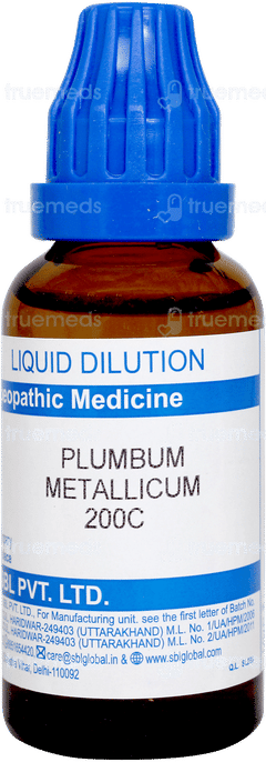 Sbl Plumbum Metallicum 200c Dilution 30ml
