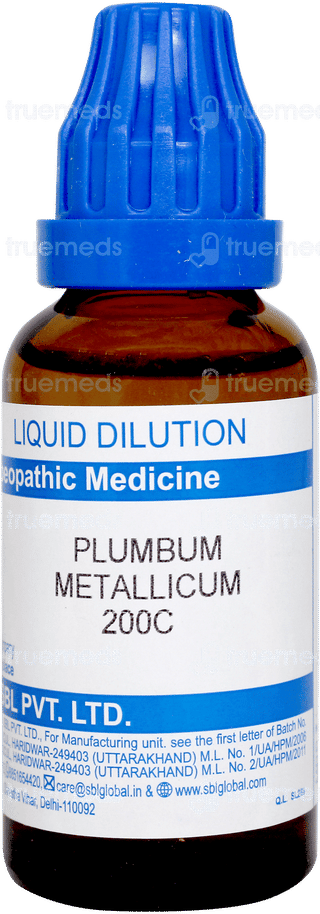 Sbl Plumbum Metallicum 200c Dilution 30ml