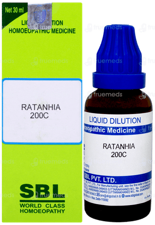 Sbl Ratanhia 200c Dilution 30ml