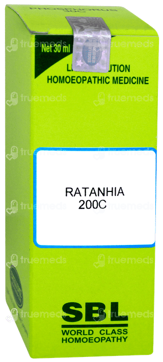 Sbl Ratanhia 200c Dilution 30ml