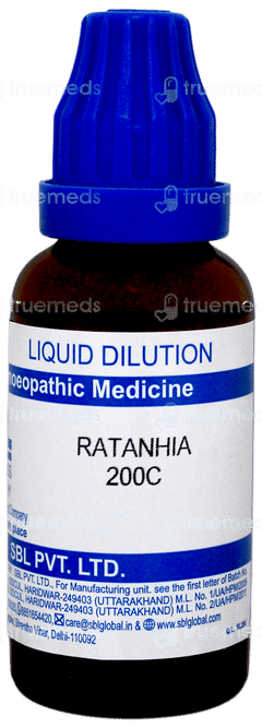 Sbl Ratanhia 200c Dilution 30ml