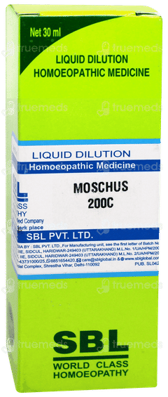 Sbl Moschus 200c Dilution 30ml