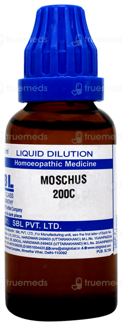 Sbl Moschus 200c Dilution 30ml