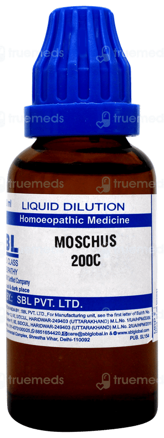 Sbl Moschus 200c Dilution 30ml