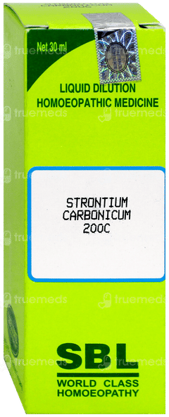 Sbl Strontium Carbonicum 200 C Dilution 30 Ml Sbl Strontium Carbonicum 200 C Dilution 30 Ml
