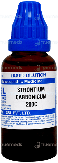 Sbl Strontium Carbonicum 200 C Dilution 30 Ml Sbl Strontium Carbonicum 200 C Dilution 30 Ml