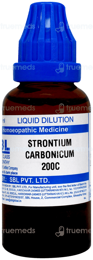Sbl Strontium Carbonicum 200 C Dilution 30 Ml