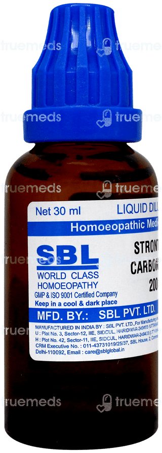 Sbl Strontium Carbonicum 200 C Dilution 30 Ml