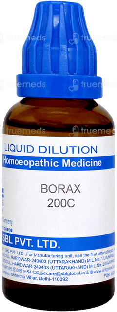 Sbl Borax 200c Dilution 30ml