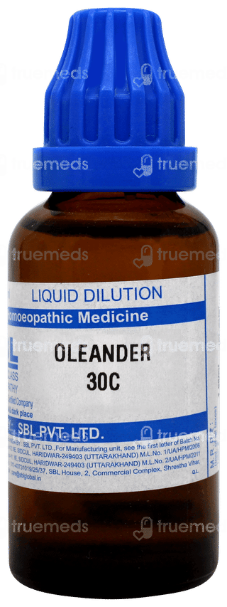 Sbl Oleander 30c Dilution 30ml