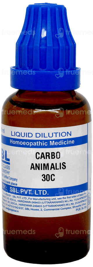 Sbl Carbo Animalis 30C Dilution 30Ml