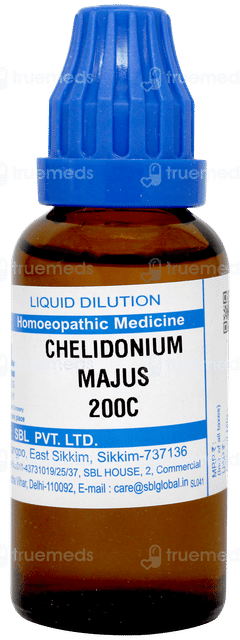Sbl Chelidonium Majus 200c Dilution 30ml