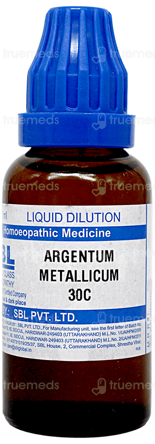 Sbl Argentum Metallicum 30 C Dilution 30 ML
