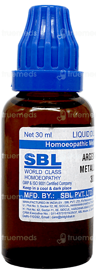 Sbl Argentum Metallicum 30 C Dilution 30 ML