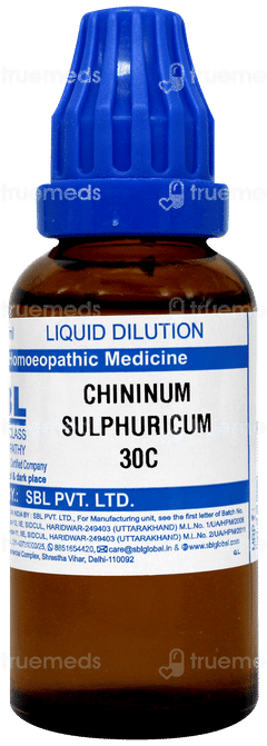 Sbl Chininum Sulphuricum 30 C Dilution 30 ML