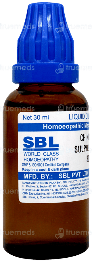 Sbl Chininum Sulphuricum 30 C Dilution 30 ML