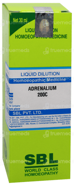 Sbl Adrenalinum 200 C Dilution 30 ML