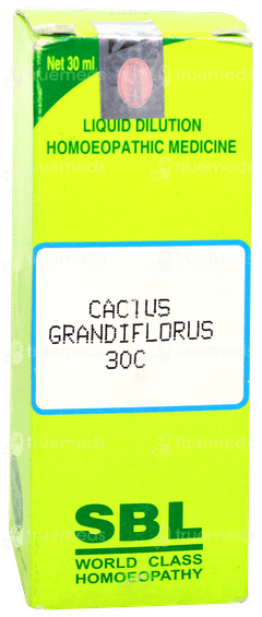 Sbl Cactus Grandiflorus 30c Dilution 30ml Sbl Cactus Grandiflorus 30c Dilution 30ml