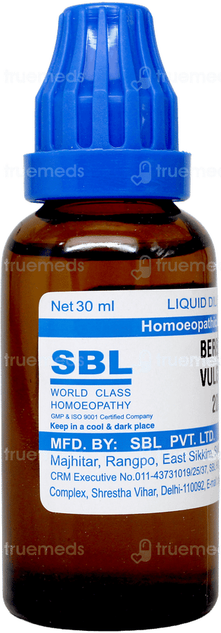 Sbl Berberis Vulgaris 200 C Dilution 30 ML