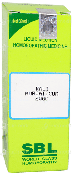 Sbl Kali Muriaticum 200c Dilution 30ml