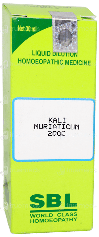 Sbl Kali Muriaticum 200c Dilution 30ml