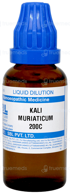 Sbl Kali Muriaticum 200c Dilution 30ml