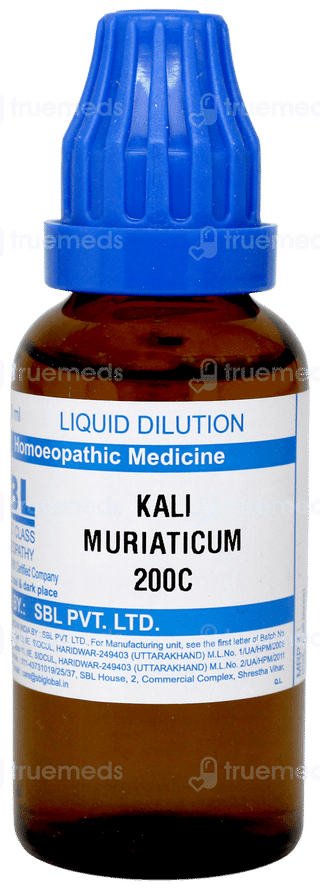 Sbl Kali Muriaticum 200c Dilution 30ml