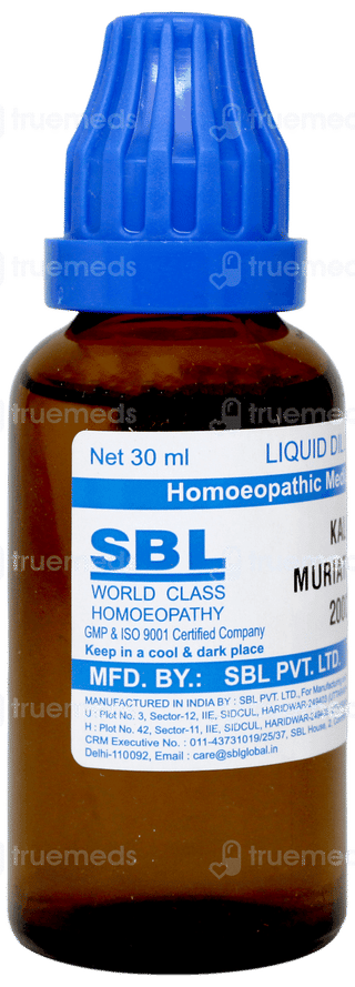 Sbl Kali Muriaticum 200c Dilution 30ml