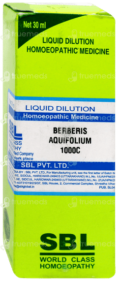 Sbl Berberis Aquifolium 1000c Dilution 30ml