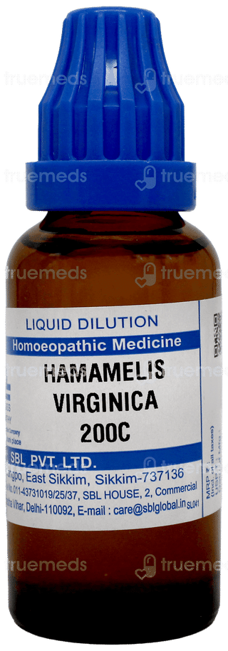 Sbl Hamamelis Virginica 200c Dilution 30ml