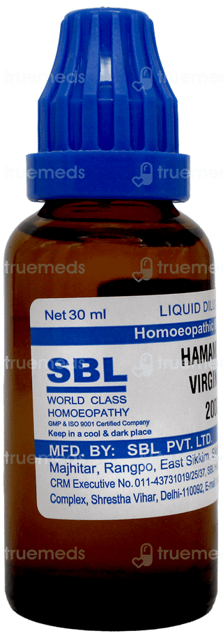 Sbl Hamamelis Virginica 200c Dilution 30ml