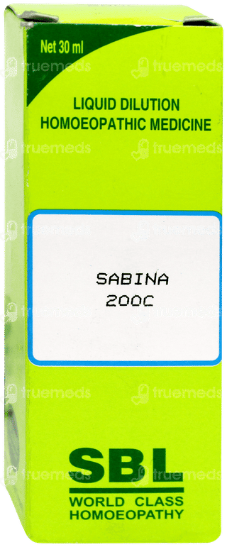 Sbl Sabina 200c Dilution 30ml