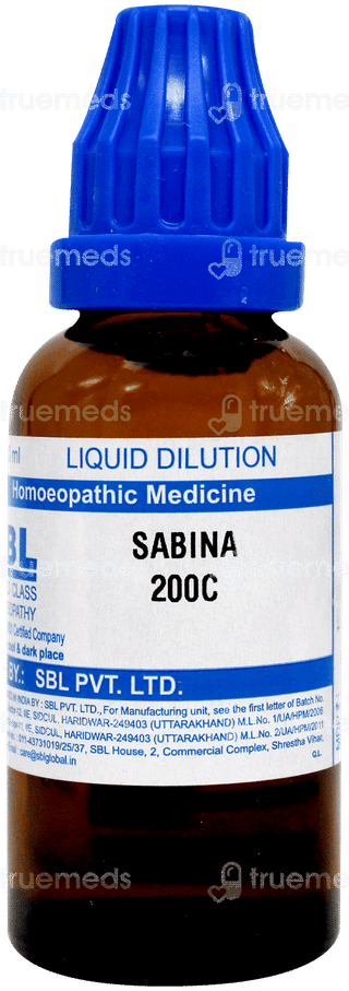 Sbl Sabina 200c Dilution 30ml