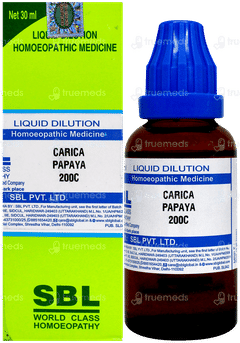 Sbl Carica Papaya 200C Dilution 30Ml Sbl Carica Papaya 200C Dilution 30Ml
