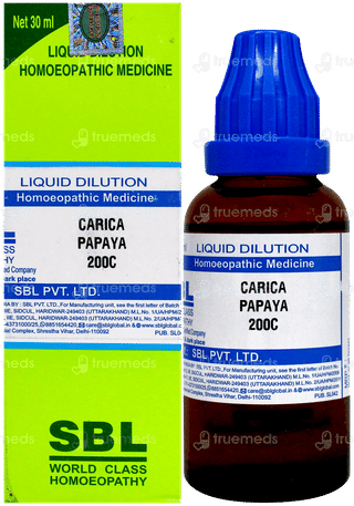 Sbl Carica Papaya 200C Dilution 30Ml