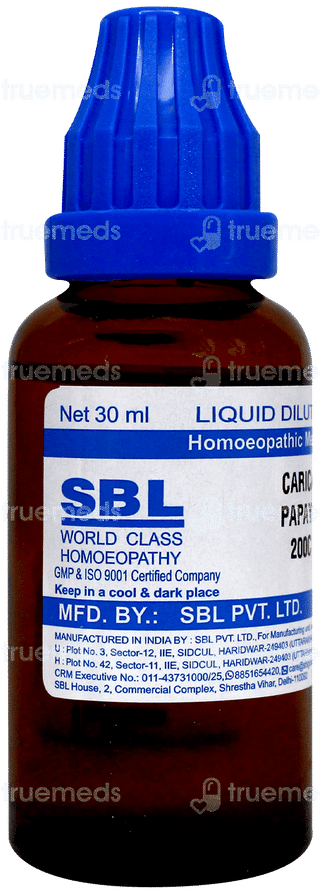 Sbl Carica Papaya 200C Dilution 30Ml