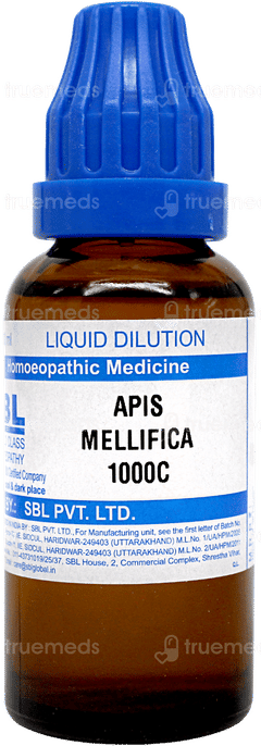 Sbl Apis Mellifica 1000c Dilution 30ml Sbl Apis Mellifica 1000c Dilution 30ml