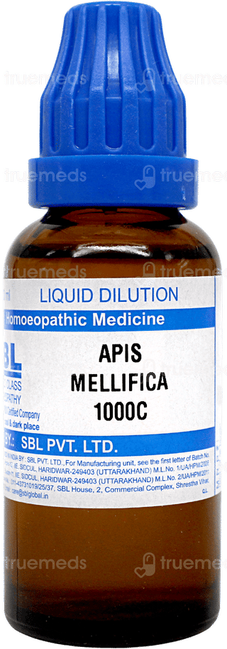 Sbl Apis Mellifica 1000c Dilution 30ml