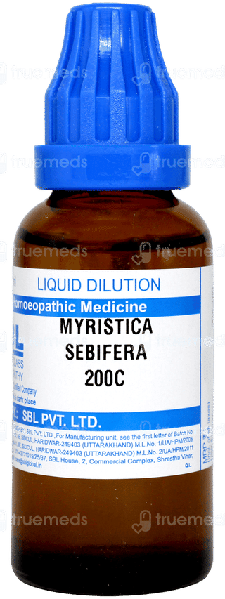 Sbl Myristica Sebifera 200c Dilution 30ml