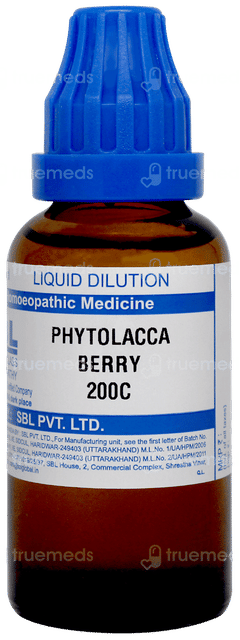 Sbl Phytolacca Berry 200c Dilution 30ml