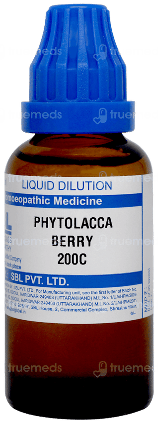 Sbl Phytolacca Berry 200c Dilution 30ml