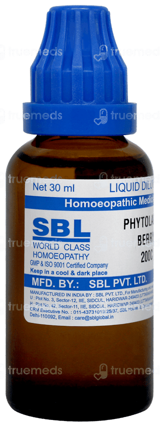 Sbl Phytolacca Berry 200c Dilution 30ml